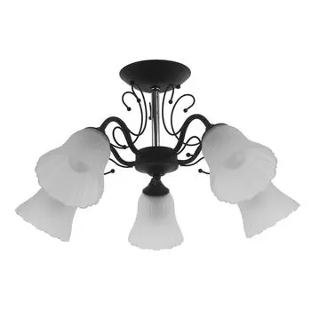 Потолочная люстра IDLamp Lauretta 872/5PF-Argentoscuro