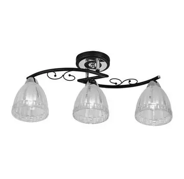 Потолочная люстра IDLamp Nield 232/3PF-Blackchrome