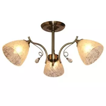 Потолочная люстра IDLamp Orebella 852/3PF-Oldbronze