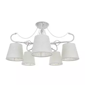 Потолочная люстра IDLamp Vilucchio 556/5PF-Whitepatina