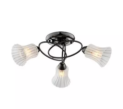 Потолочная люстра IDLamp Zhinevra 246/3PF-Blackwhite