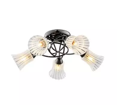 Потолочная люстра IDLamp Zhinevra 246/5PF-Blackwhite