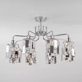 Потолочная люстра Scoppio 10101/8 хром/прозрачный хрусталь Strotskis Eurosvet