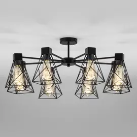 Потолочная люстра Trappola 70107/8 черный Eurosvet