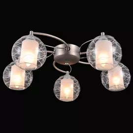 Потолочная люстра Twin TWIN 75089/5C NICKEL, CHROME Natali Kovaltseva