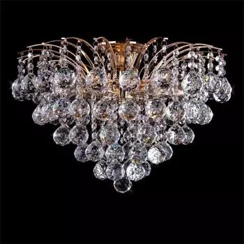 Потолочный светильник Eurosvet 3299/6 золото/прозрачный хрусталь Strotskis