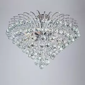 Потолочный светильник Eurosvet Ostiniya 3299/9 хром/прозрачный хрусталь Strotskis