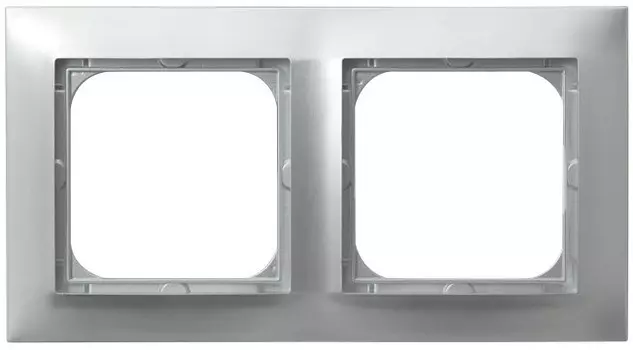 R-2Y/18 Рамка Ospel Impresja Серебро 2-постовая