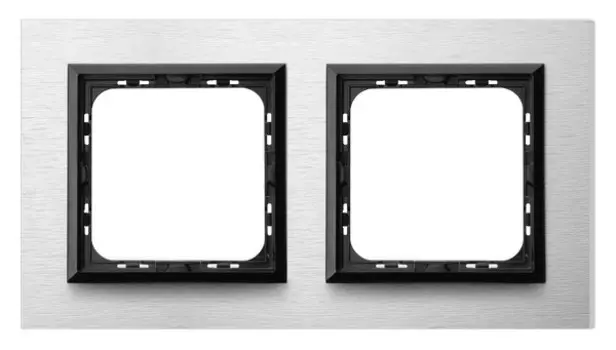 R-2YAC/62/25 Рамка Ospel Impresja Тертый Алюминий 2-постовая