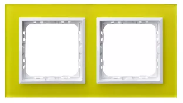 R-2YGC/60/00 Рамка Ospel Impresja Стекло Лимон 2-постовая