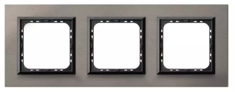 R-3YAC/63/25 Рамка Ospel Impresja Тертый Сатин 2-постовая