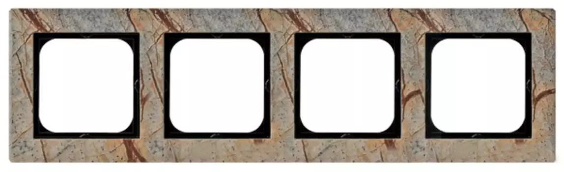 R-4RK/36 Рамка Ospel Sonata Камень 4-постовая