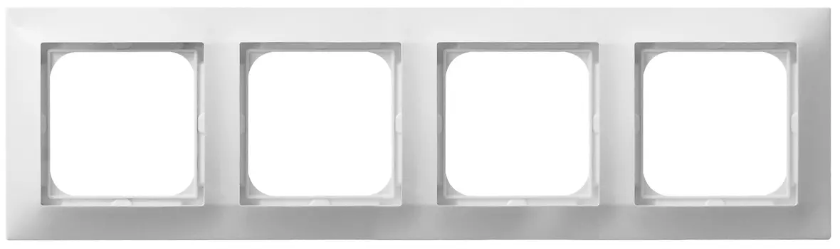 R-4Y/00 Рамка Ospel Impresja Белый 4-постовая
