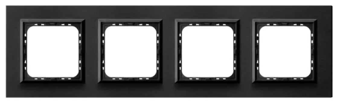 R-4YAC/64/25 Рамка Ospel Impresja Тертый Антрацит 4-постовая