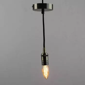 Ретро патрон с подвесом E14 Бронза Sun Lumen 056-748