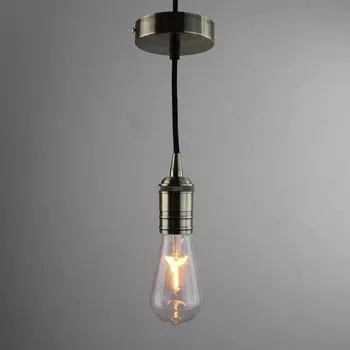 Ретро патрон с подвесом E27 Бронза Sun Lumen 056-649