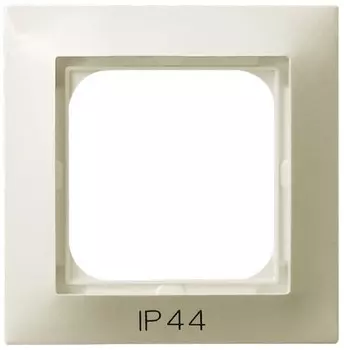 RH-1Y/27 Рамка Ospel Impresja Бежевый 1-постовая для выключателя IP-44