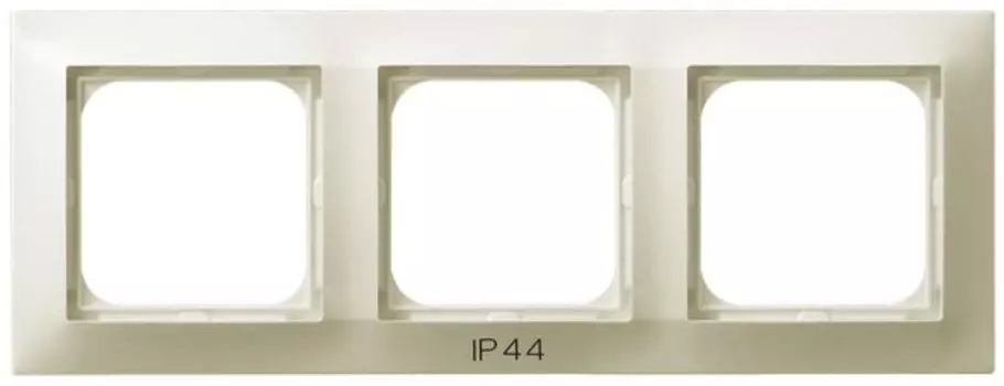 RH-3Y/27 Рамка Ospel Impresja Бежевый 3-постовая для выключателя IP-44