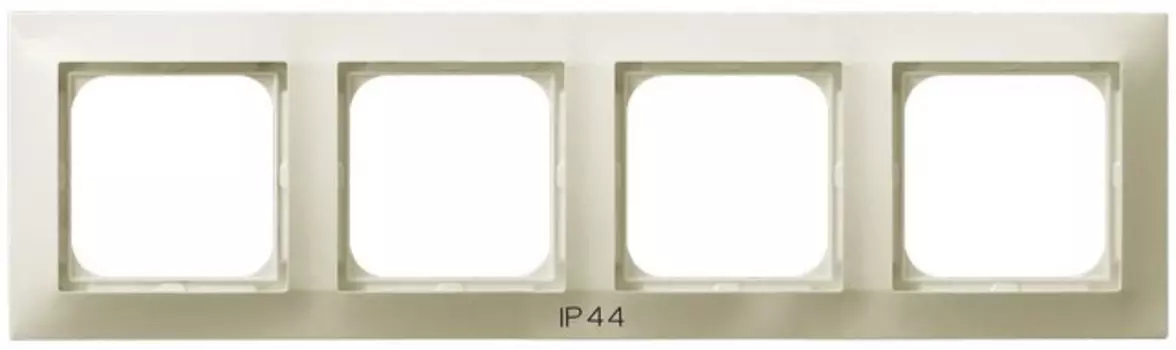 RH-4Y/27 Рамка Ospel Impresja Бежевый 4-постовая для выключателя IP-44