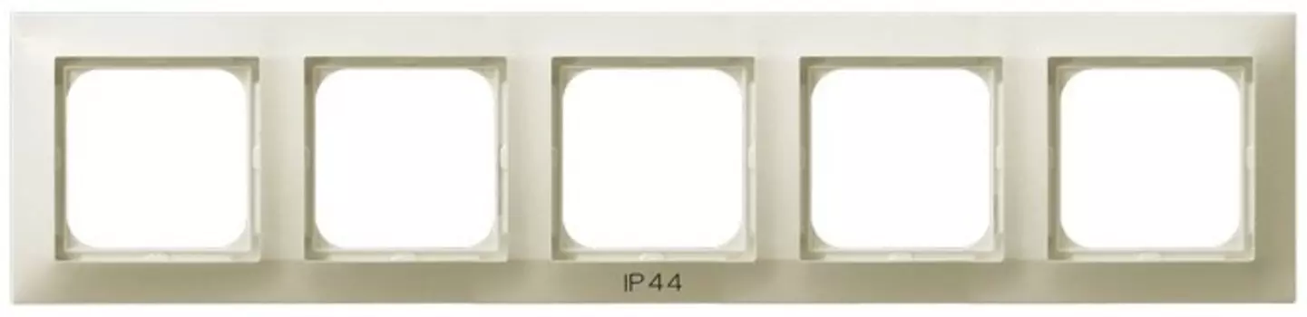 RH-5Y/27 Рамка Ospel Impresja Бежевый 5-постовая для выключателя IP-44