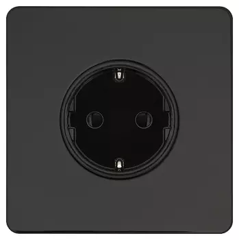 Розетка с заземлением (Schuko) T&amp;J Electric Ultimate II Черный никель G827-86-BN