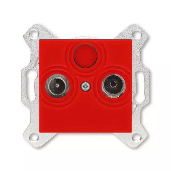 Розетка TV-R ABB Levit оконечная красный 5011H-A03503 65W 2CHH083503A6065
