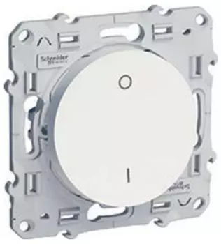 S52R262 Двухполюсный выключатель 16А белый Odace Schneider Electric
