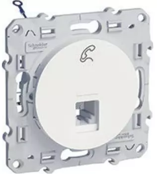 S52R497 RJ12 6 контакт белый Odace Schneider Electric