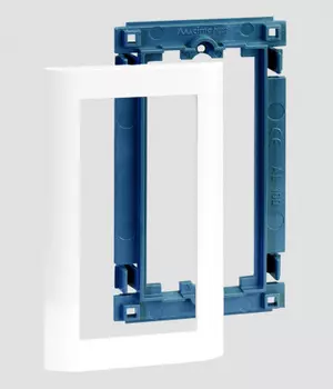 SAL100-9 Рамка монтажная на 1 S-модуль, (суппорт+рамка), SC, белый Simon Connect