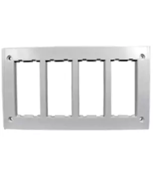 SBM402-8 Рамка на 4 S-модуля к монт.коробке SBM250, Сима Про, алюминий Simon