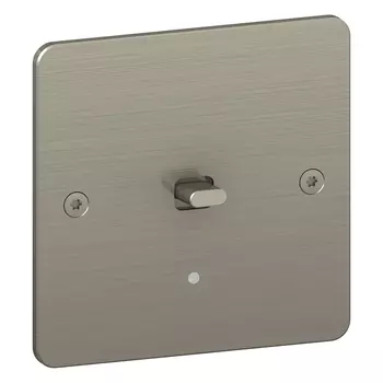 Schneider Electric Sequence 5 SEQ5 Переключатель 1 клавишный с подсветкой, никель S800263NB