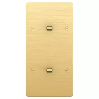 Schneider Electric Sequence 5 SEQ5 Переключатель 2 КЛ. Тумблерный, Матовое золото S800224C