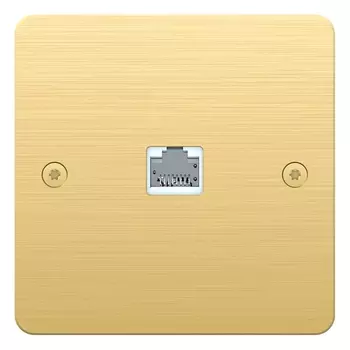 Schneider Electric Sequence 5 SEQ5 Розетка RJ45 КАТ.6 FTP, Матовое золото S800476C