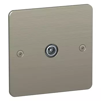 Schneider Electric Sequence 5 SEQ5 Розетка ТV, никель S800445NB