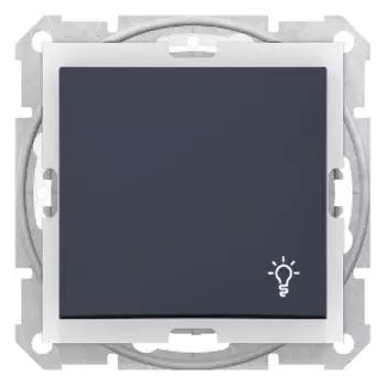 SDN0900370 Кноп.выкл. "свет" IP44, графит. Schneider Electric