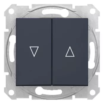 SDN1300170 Выкл. д/жалюзи эл.блок, графит Schneider Electric