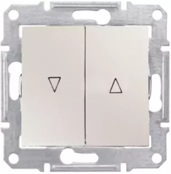 SDN1300347 Выкл. д\жалюзи мех.блок, бежевый Schneider Electric