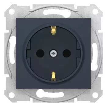 SDN3000170 Розетка с/з с/ш, графит Schneider Electric