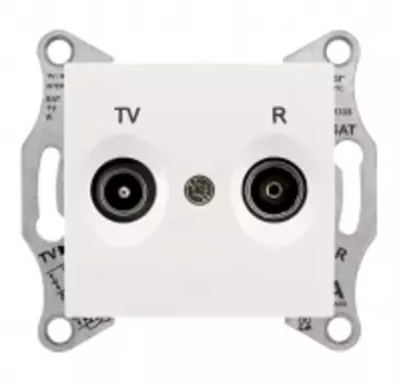 SDN3301847 TV\R розетка промежут., бежевый Schneider Electric