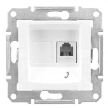 SDN4101121 Телеф. розетка, белый Schneider Electric