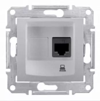 SDN4900160 Компьют. розетка, алюминий Schneider Electric