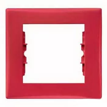SDN5800141 Рамка Sedna Красный 1-постовая Schneider Electric