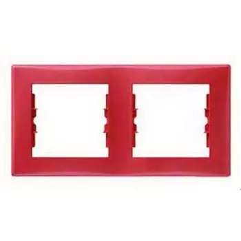 SDN5800341 Рамка Sedna Красный 2-постовая Schneider Electric