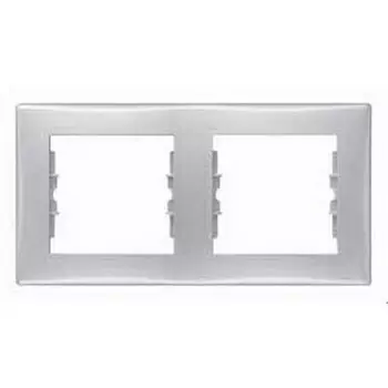 SDN5800360 Рамка Sedna Алюминий 2-постовая Schneider Electric