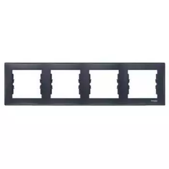 SDN5800770 Рамка Sedna Графит 4-постовая Schneider Electric