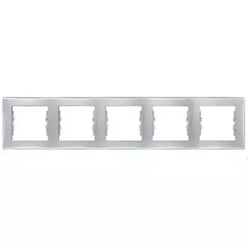 SDN5800960 Рамка Sedna Алюминий 5-постовая Schneider Electric