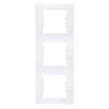 SDN5801321 Рамка Sedna Белый 3-постовая вертикальная Schneider Electric