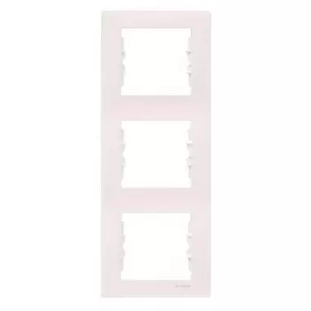 SDN5801347 Рамка Sedna бежевый 3-постовая вертикальная Schneider Electric
