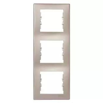 SDN5801368 Рамка Sedna Титан 3-постовая вертикальная Schneider Electric