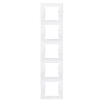 SDN5801521 Рамка Sedna Белый 5-постовая вертикальная Schneider Electric